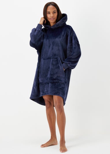 Navy Plush Snuggle Hoodie