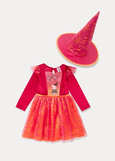 Kids Multicoloured Peppa Pig Witch Fancy Dress Costume (9mths-5yrs)
