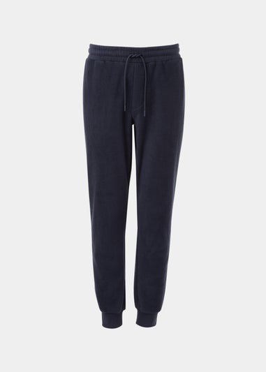 Navy Fleece Cuffed Joggers