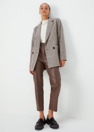 Brown Check Blazer