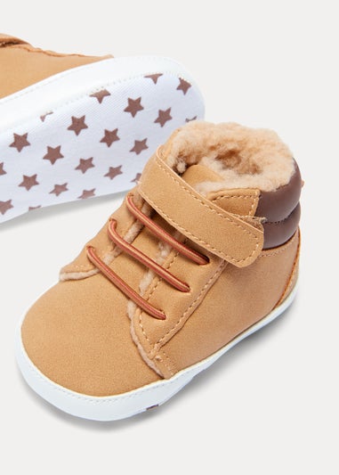 Tan Soft Sole Baby Hiker Boots (Newborn-18mths)