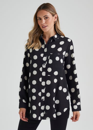 Black Spot Longline Shirt