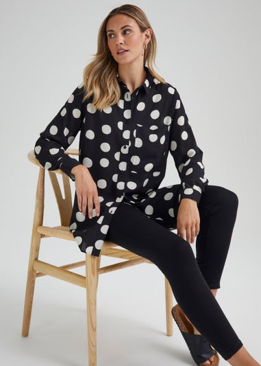 Black Spot Longline Shirt