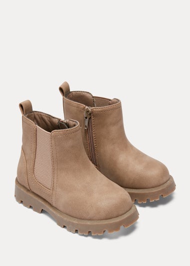 Boys Tan Chelsea Boots (Younger 4-12)