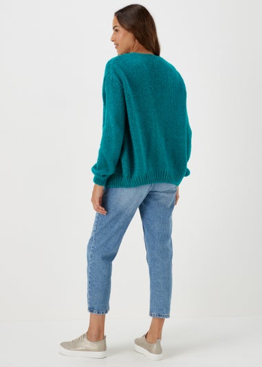 Teal Lofty Cardigan