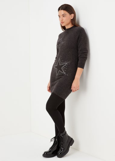 Embellished sales tunic dress