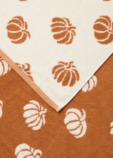 Orange Hello Pumpkin Towel