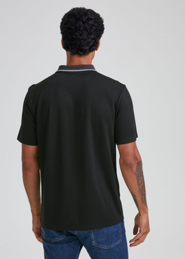 Black Modal Polo Shirt