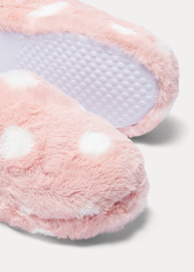 Pink Spot Mule Slippers