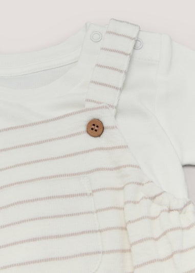 Baby Cream Stripe Romper & T-Shirt Set (Newborn-23mths)