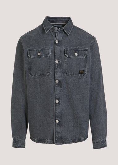 Charcoal Denim Shacket