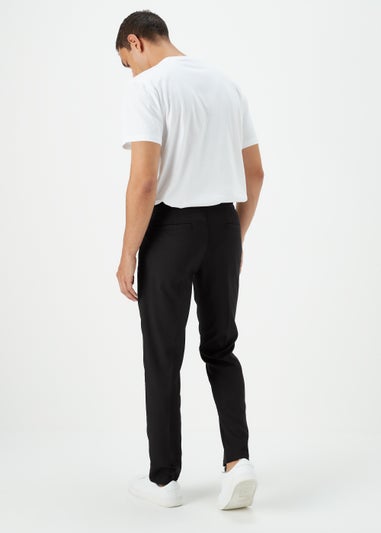 Black Smart Stretch Trousers