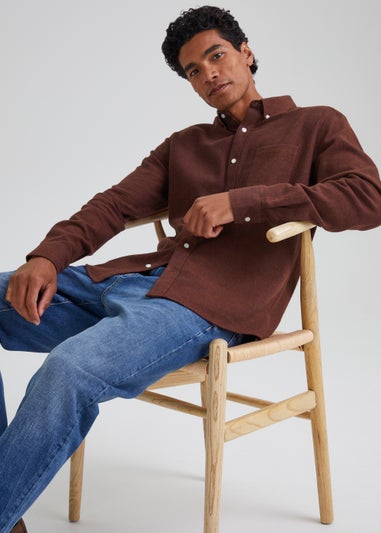 Burgundy Textured Shirt