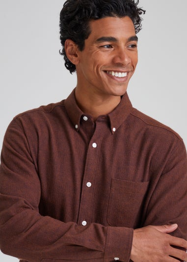 Burgundy Textured Shirt