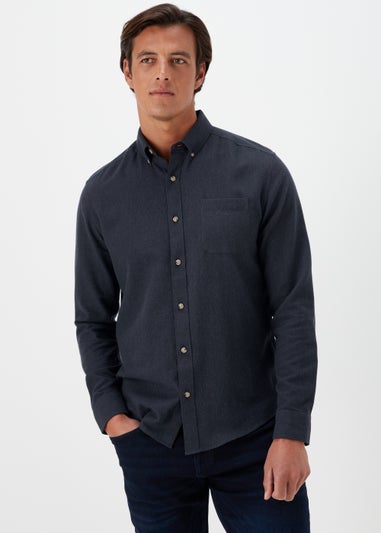 Navy Twill Long Sleeve Shirt