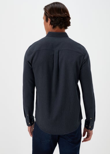 Navy Twill Long Sleeve Shirt