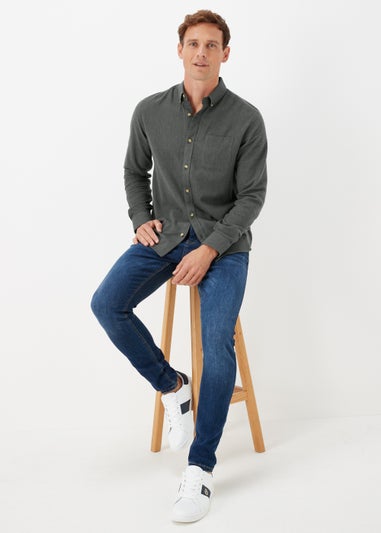 Khaki Twill Long Sleeve Shirt