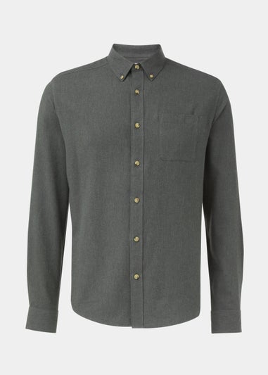 Khaki Twill Long Sleeve Shirt