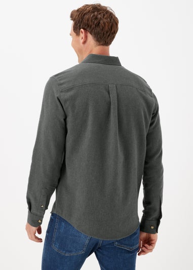 Khaki Twill Long Sleeve Shirt