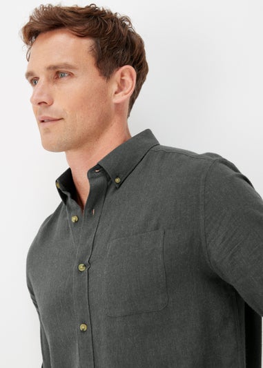 Khaki Twill Long Sleeve Shirt