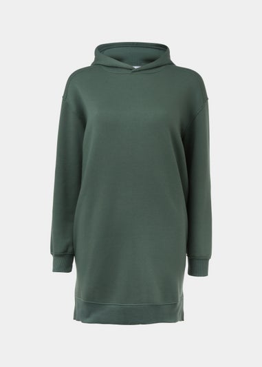 Khaki Essential Longline Hoodie