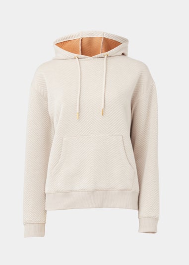 Oatmeal Quilted Hoodie