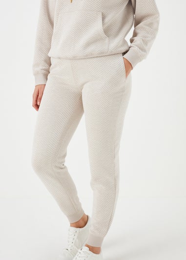 Oatmeal Quilted Joggers