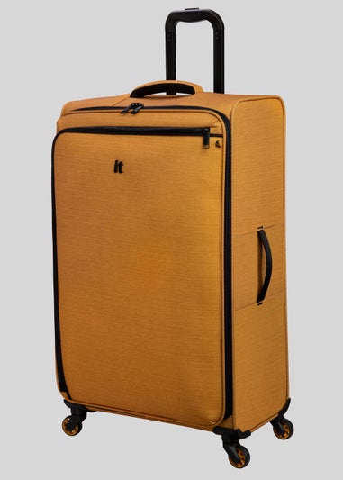 IT Luggage Yellow Soft Shell Suitcase