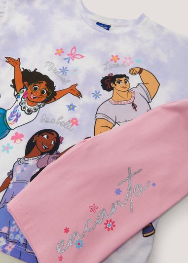 Girls Lilac Encanto T-Shirt & Shorts Set (3-9yrs)