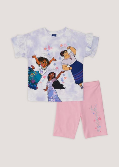Girls Lilac Encanto T-Shirt & Shorts Set (3-9yrs)