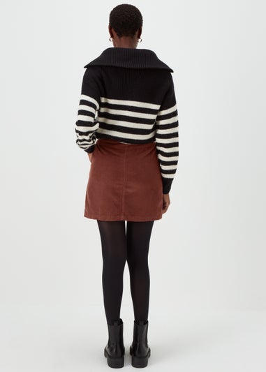 Brown Cord Skirt