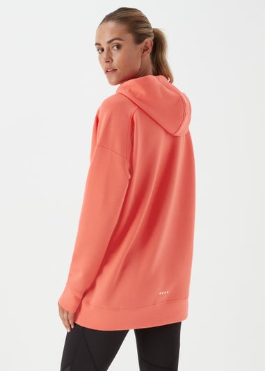 Souluxe Coral Longline Sports Hoodie
