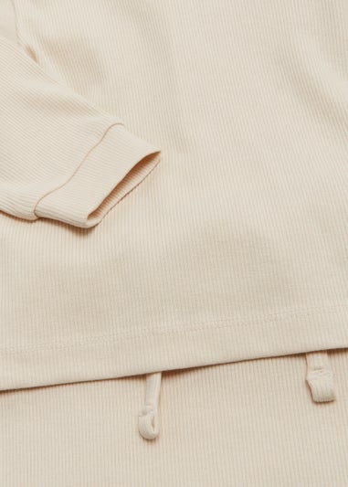 Baby Stone Ribbed Sweatshirt & Joggers Set (Newborn-23mths)