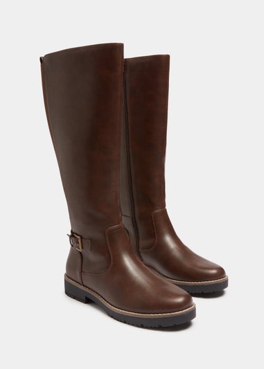 Soleflex Brown Knee High Boots