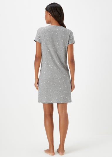Grey Marl Panda Nightie