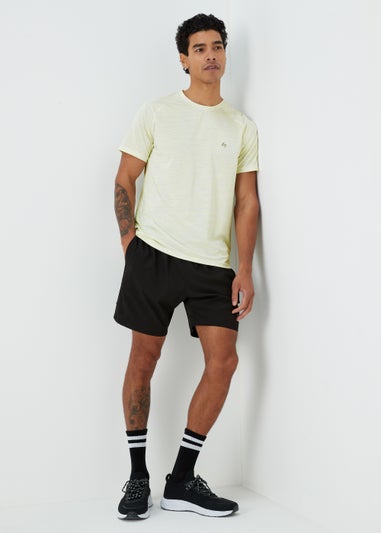 Souluxe White Linear Stripe Sports T-Shirt