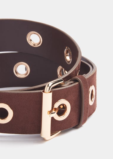 Brown Eyelet Belt