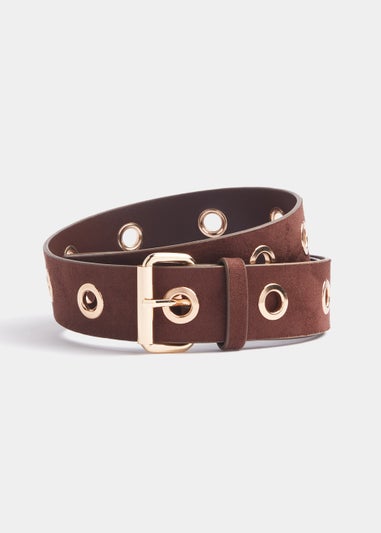 Brown Eyelet Belt