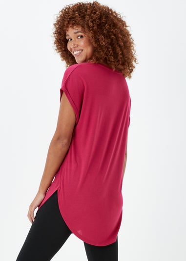 Pink Longline T-Shirt