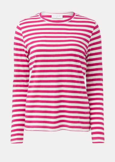 Pink Stripe Long Sleeve T-Shirt