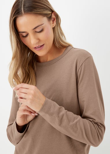 Brown Long Sleeve T-Shirt