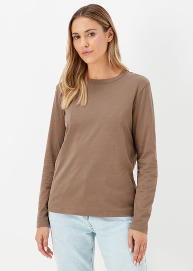 Brown Long Sleeve T-Shirt