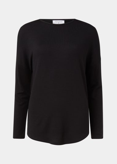 Black Crewneck Top