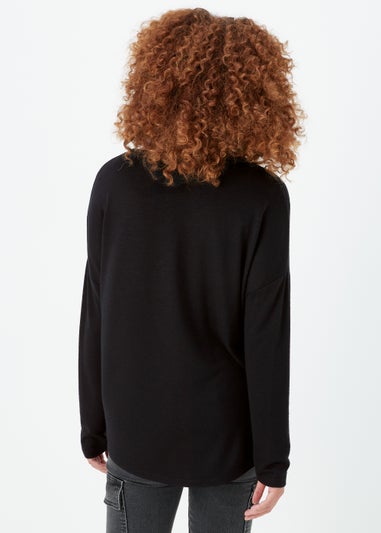 Black Crewneck Top