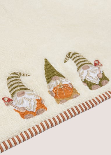 Natural Christmas Gonk Embroidered Towel (50cm x 80cm)