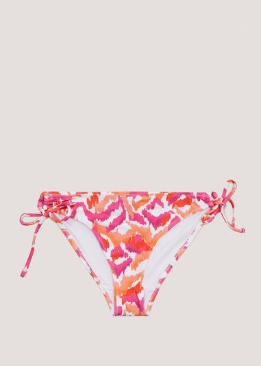 Orange Tie Dye Triangle Bikini Bottoms