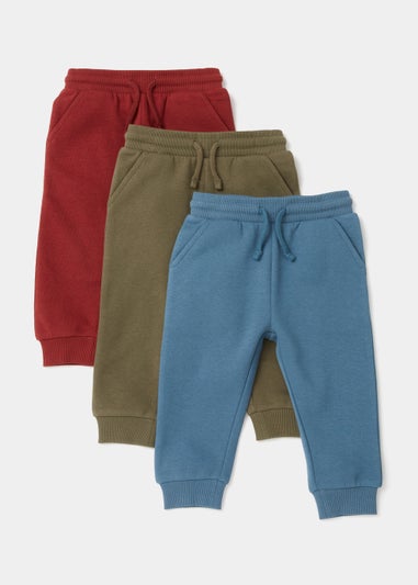 Boys 3 Pack Joggers (9mths-6yrs)