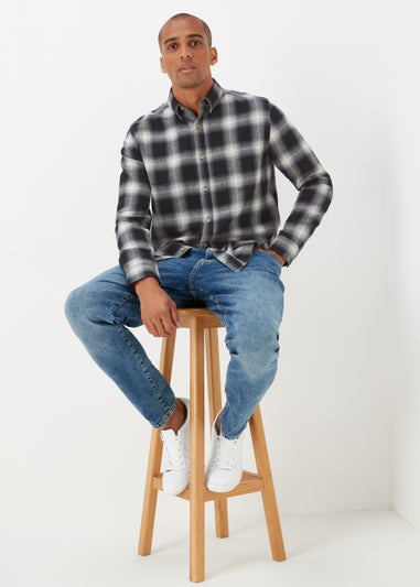 Black Check Long Sleeve Shirt