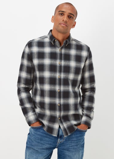 Black Check Long Sleeve Shirt