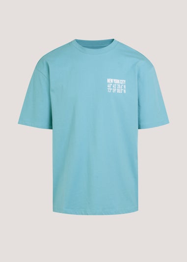 US Athletic Teal NYC Embroidered T-Shirt